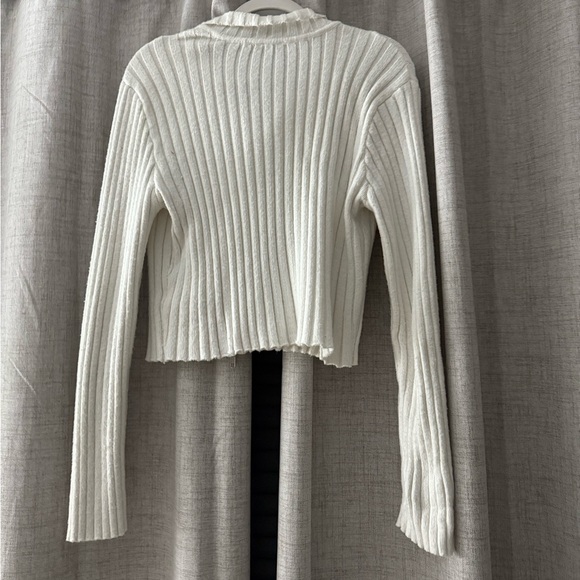 Garage Knit Ribbed Cropped Sweater - Picture 2 of 3